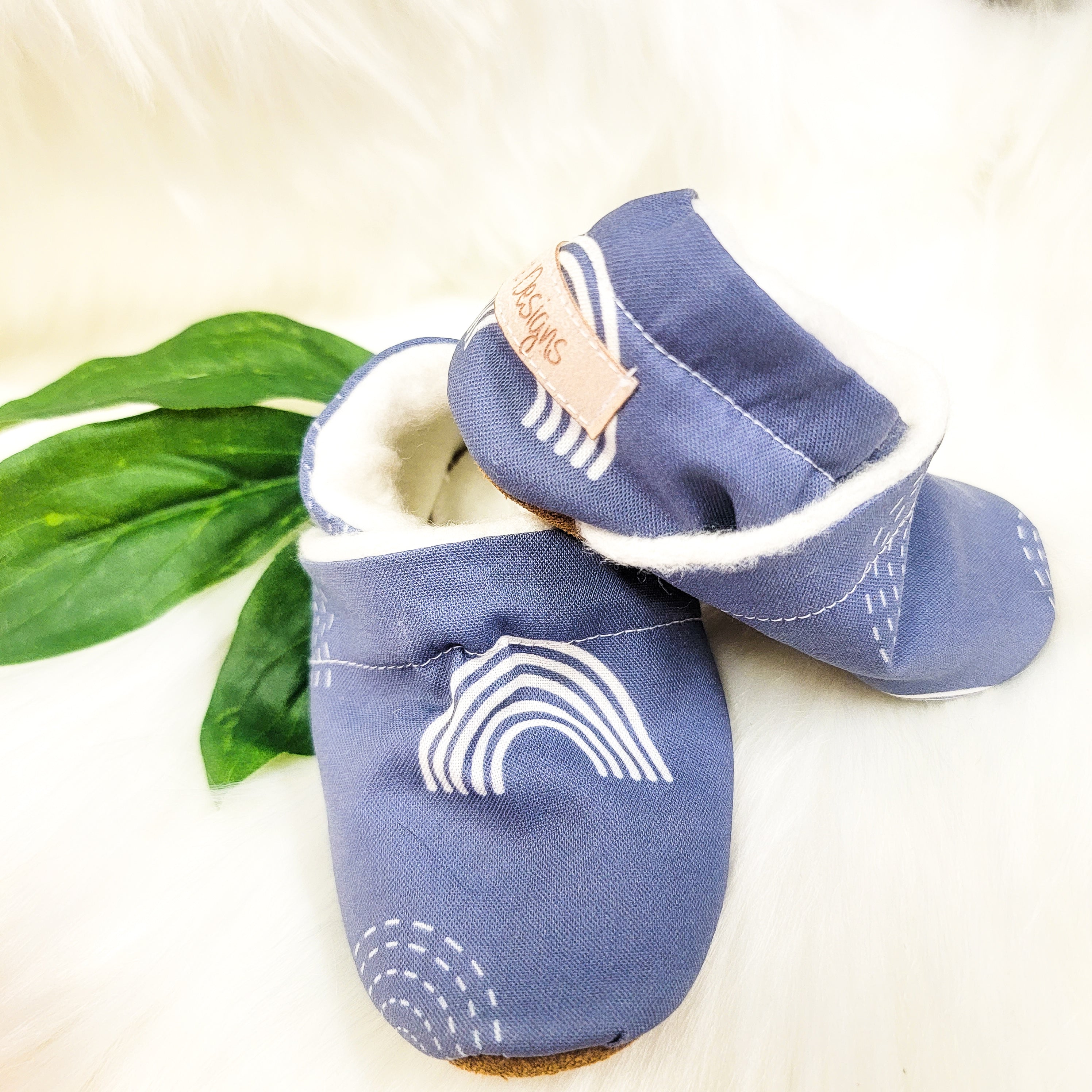 Blue Rainbow Moccs