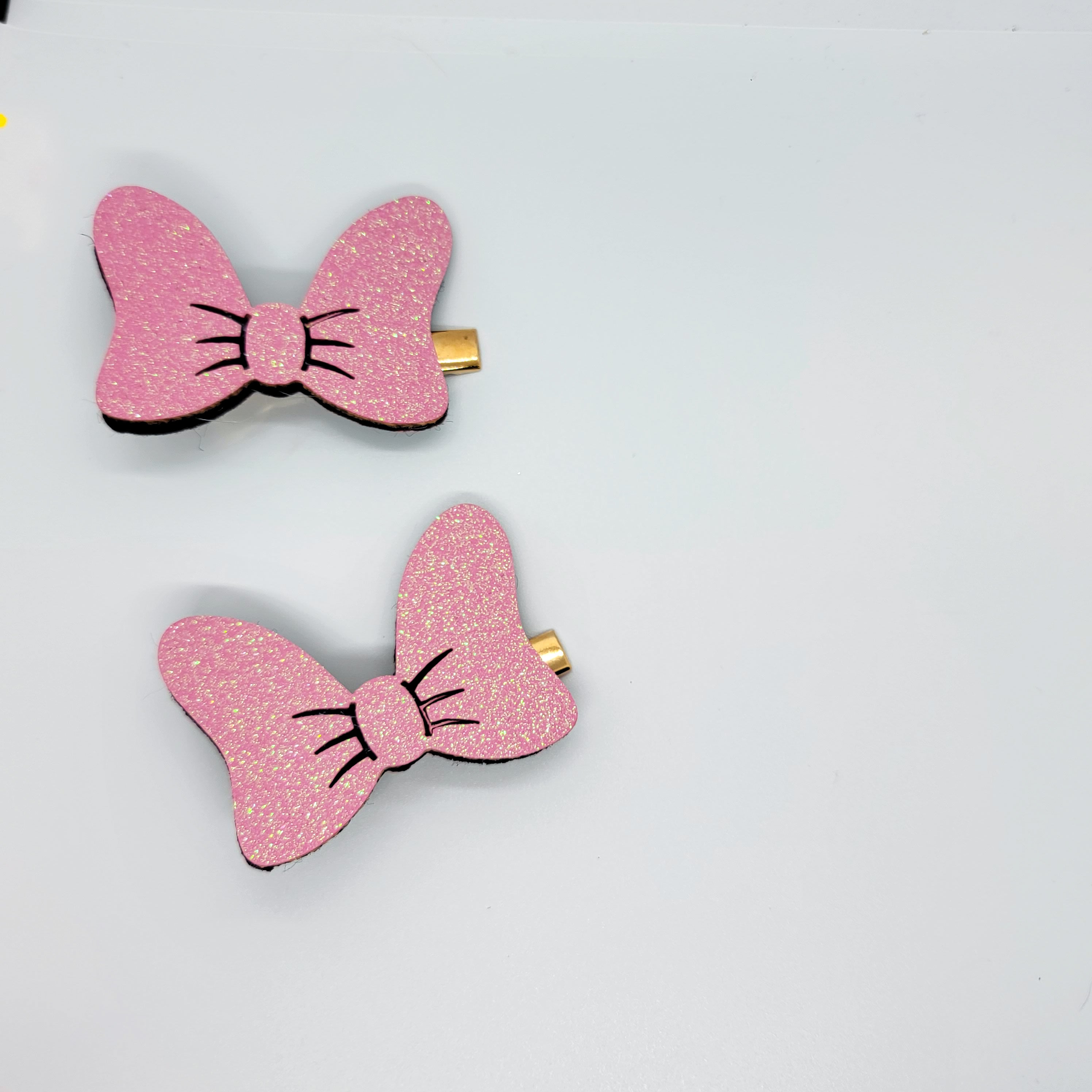 Big Glitter Bow Clip