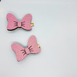 Big Glitter Bow Clip
