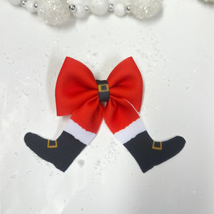 Large Santa Suit Bow