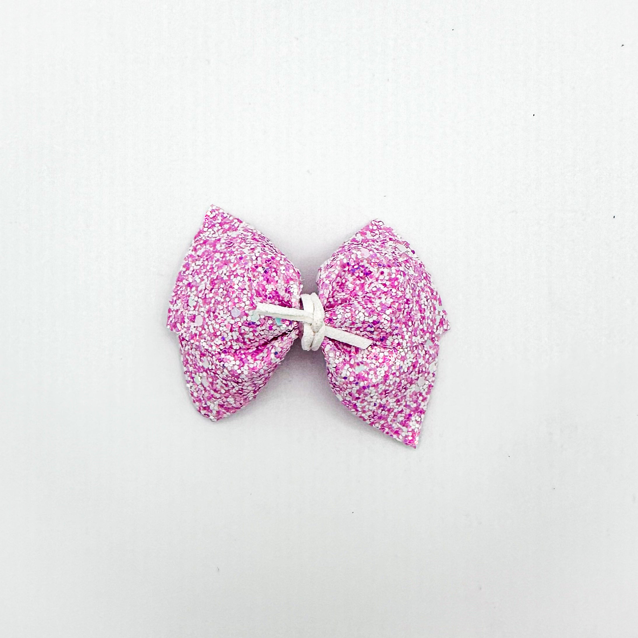 Purple Speck Pinch Bow