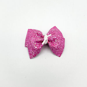 Pink Speckle Pinch Bow