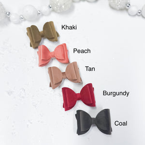 Velvet Neutral Bows