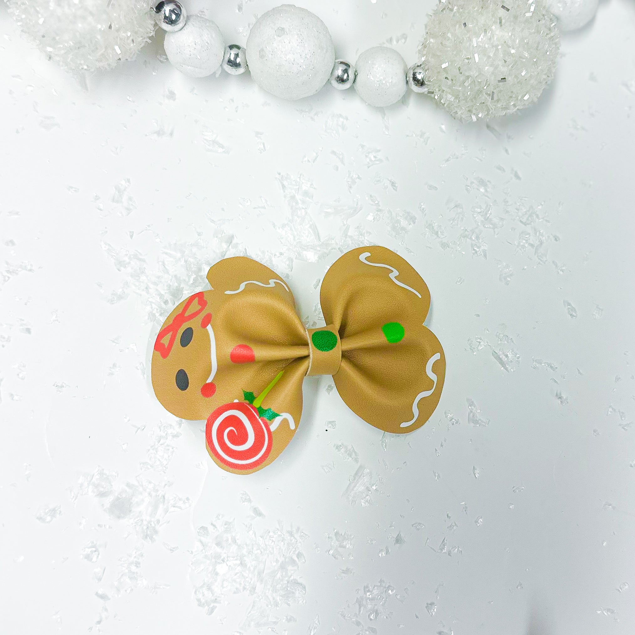 Gingerbread Man Bow
