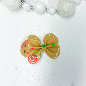 Gingerbread Man Bow