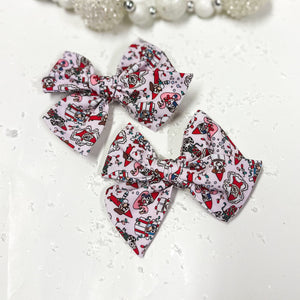 Blue-y Christmas Bow