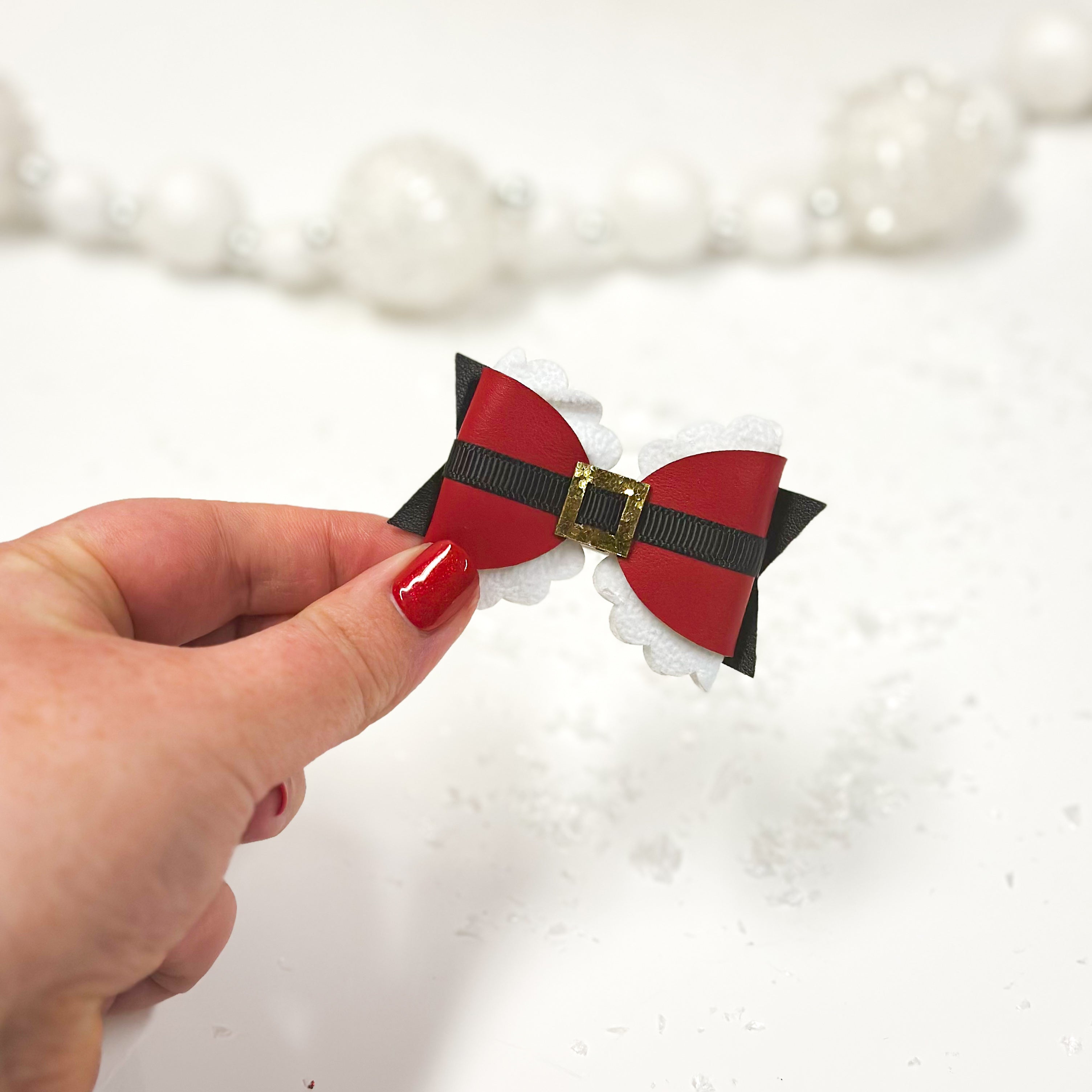 Santa Buckle Bow