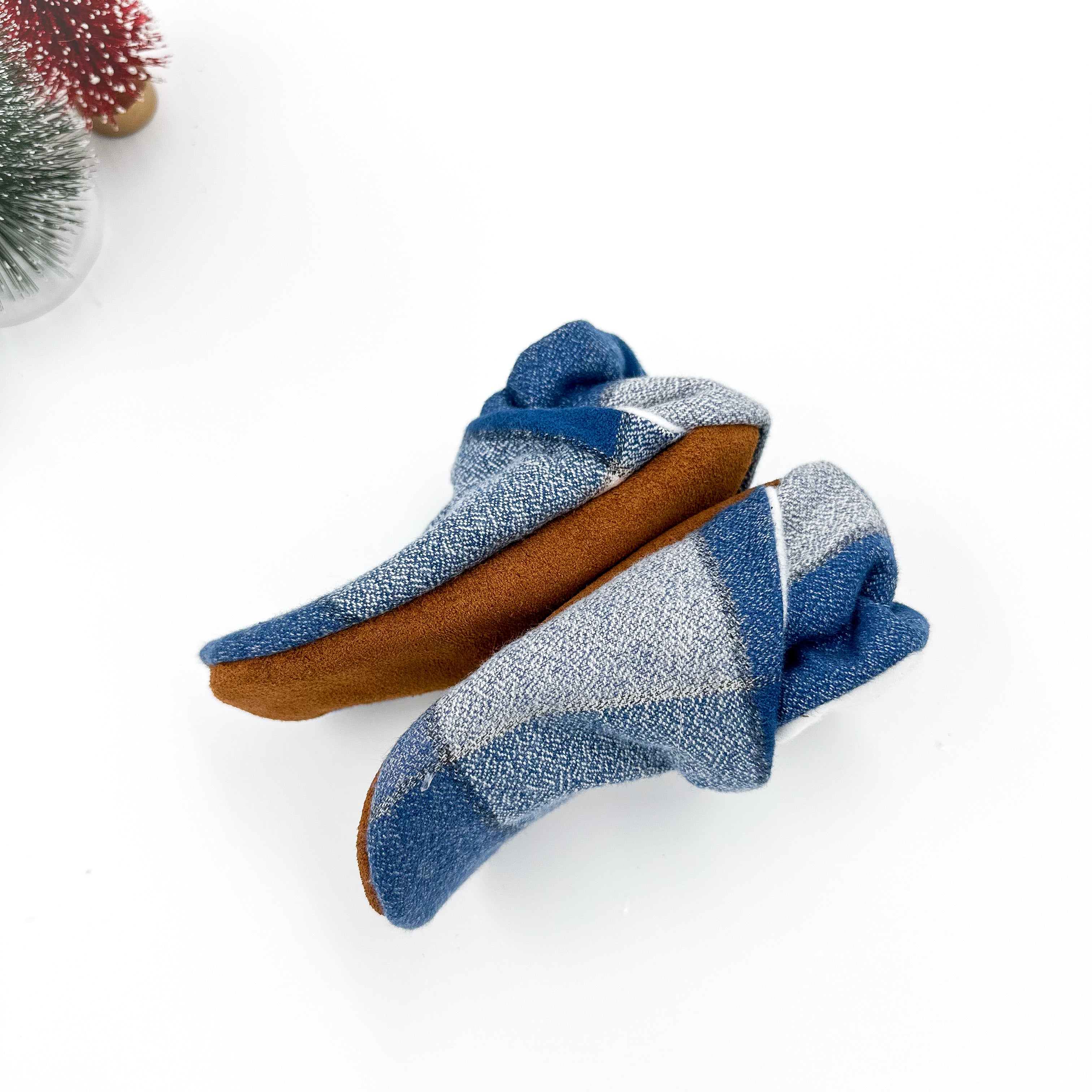 Blue Plaid - Moccs