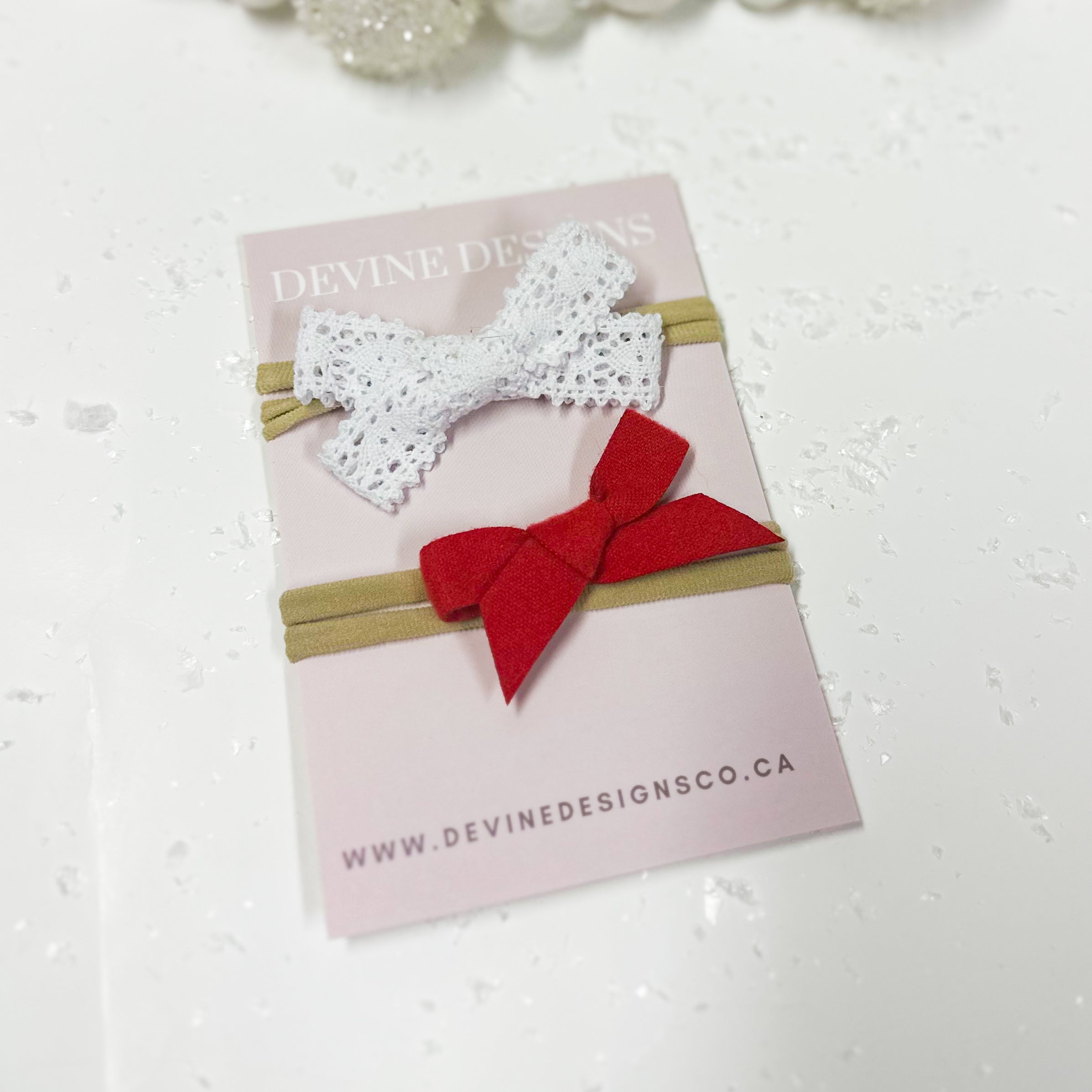 Simple Christmas Bow Set