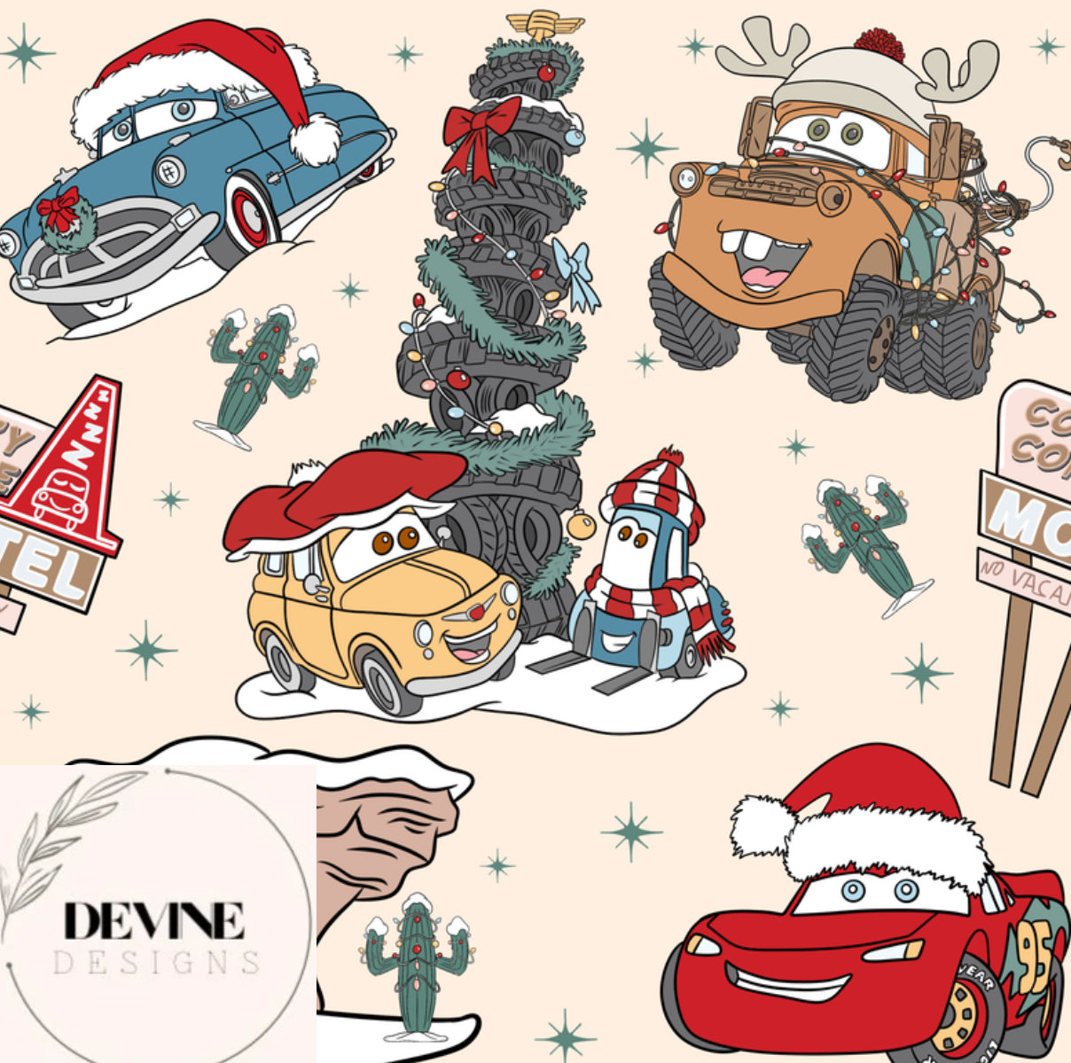 Cars Christmas Blanket