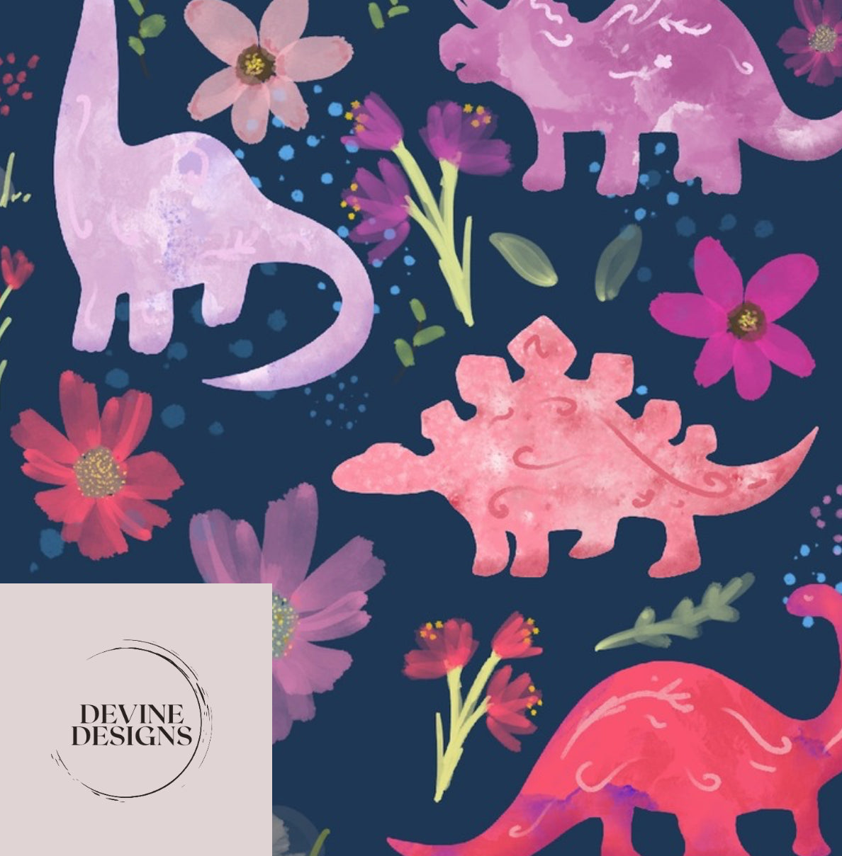 Girly Dino’s Blanket