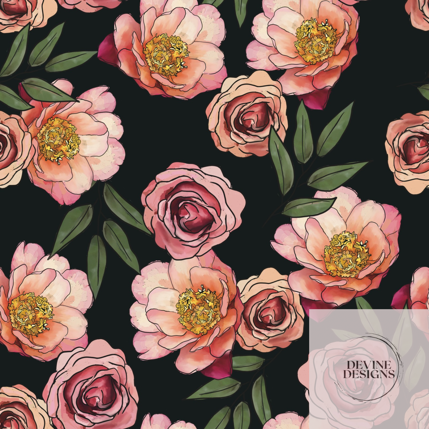 Peonies Blanket