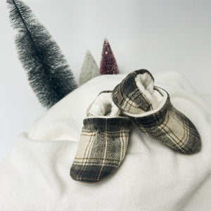 Green & Beige Plaid - Moccs