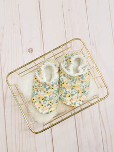 Yellow Floral Moccs