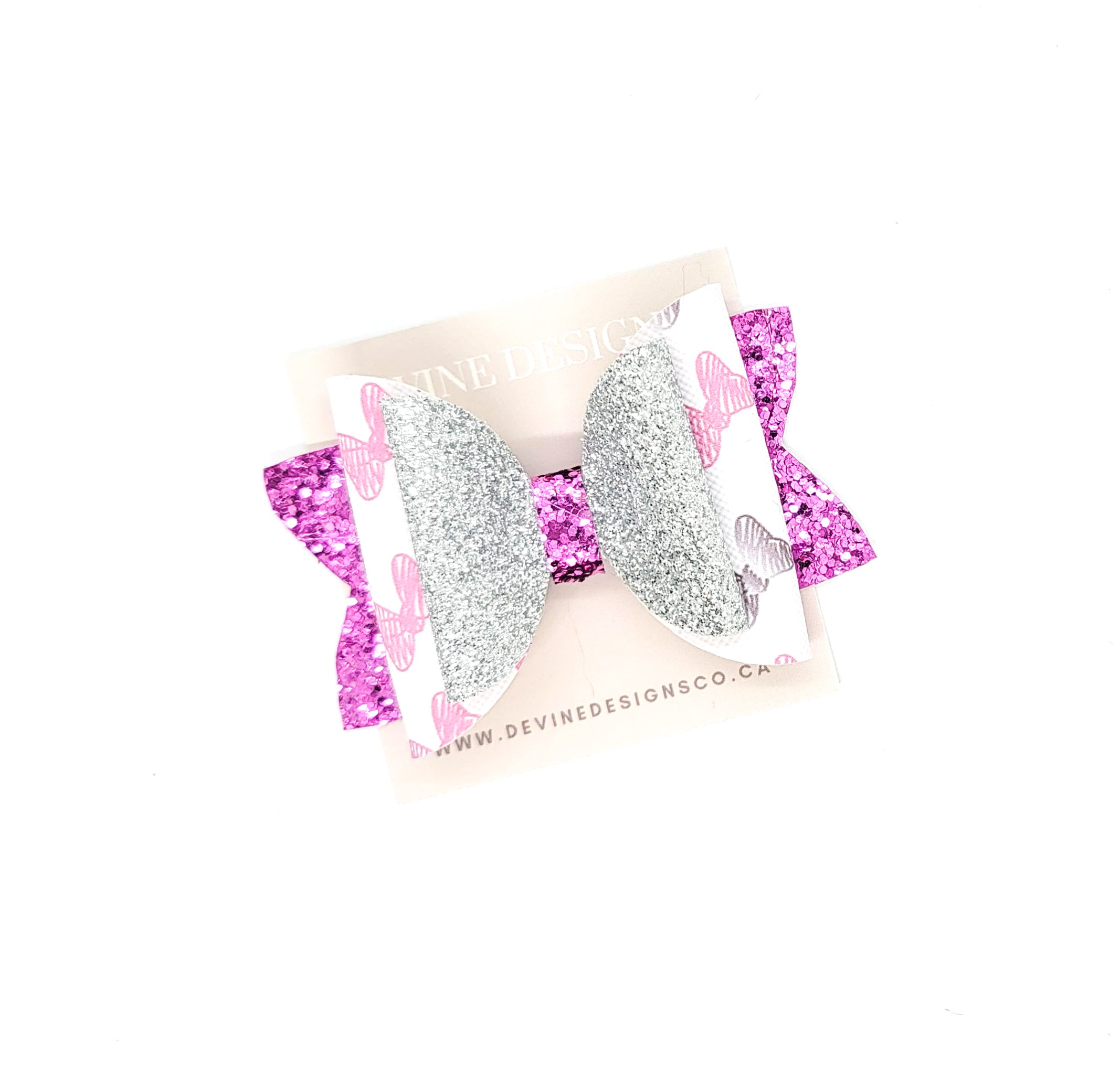 Purple & Pink Mouse Bow