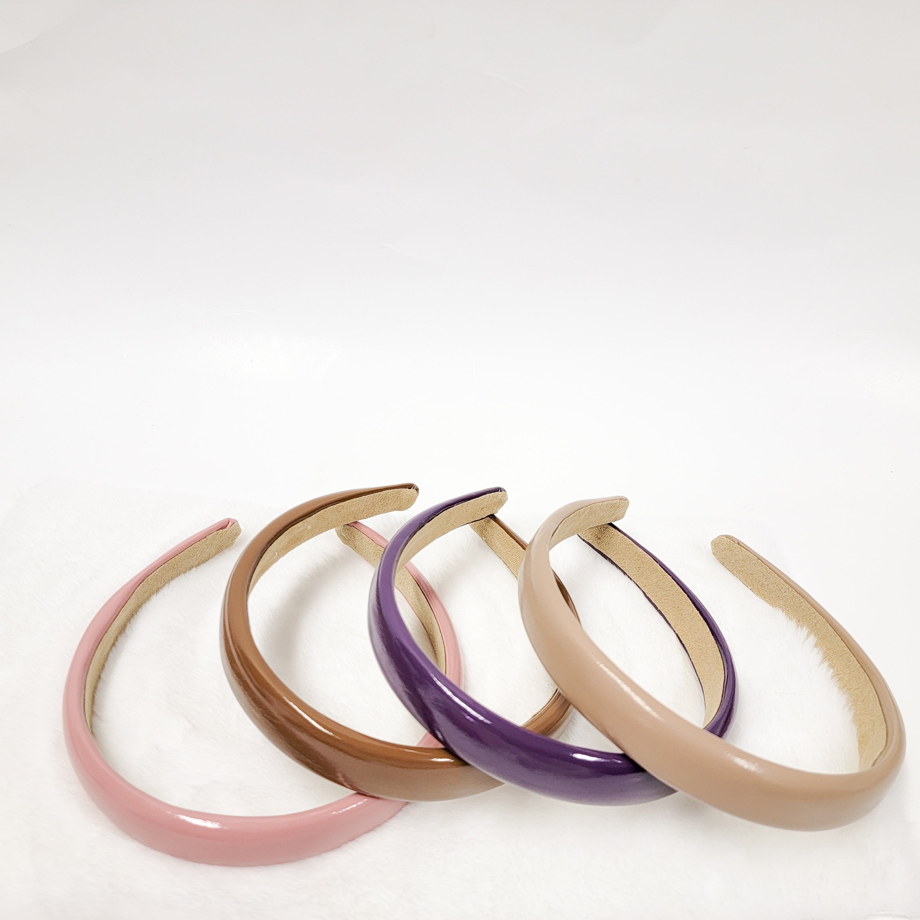 Shiny Faux Leather Headbands