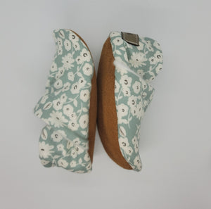 Teal Floral Moccs